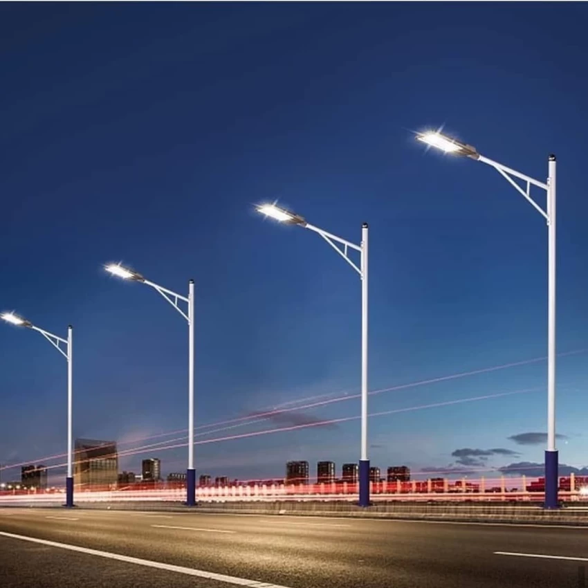Modern luxury villas in Surat with street lighting at Green Nest for a secure, family-friendly environment